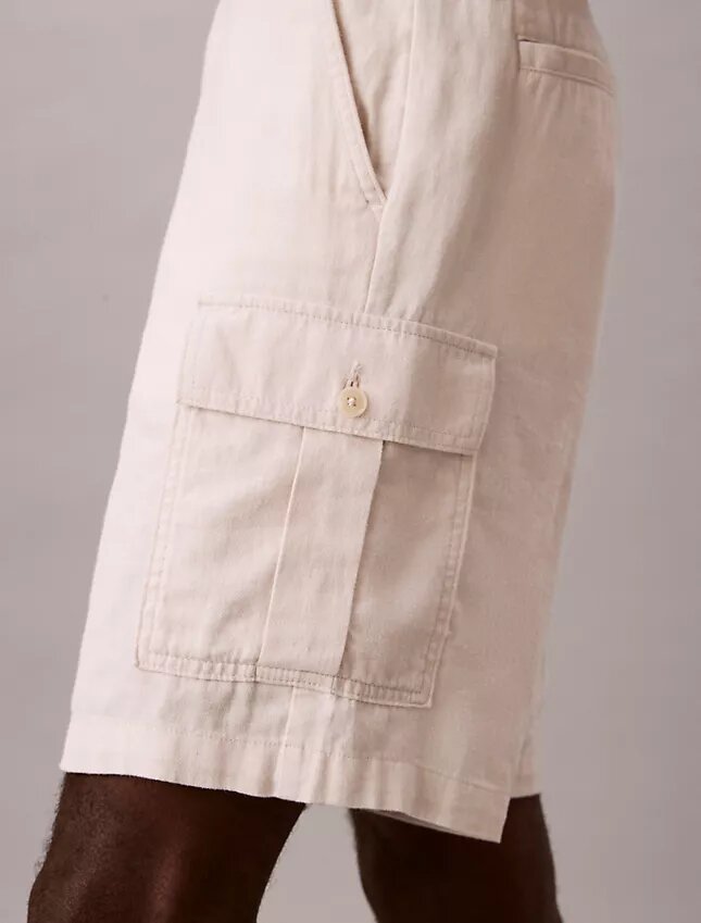 Cargo-Shorts aus Leinenmischung Cargo-Shorts aus Leinenmischung