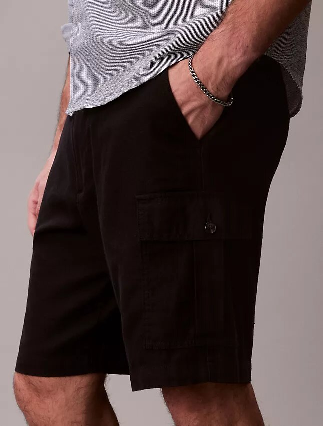 Cargo-Shorts aus Leinenmischung Cargo-Shorts aus Leinenmischung
