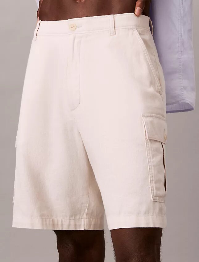 Cargo-Shorts aus Leinenmischung Cargo-Shorts aus Leinenmischung