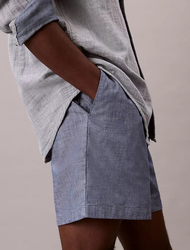 Chambray-Shorts zum Hineinschlüpfen Chambray-Shorts zum Hineinschlüpfen