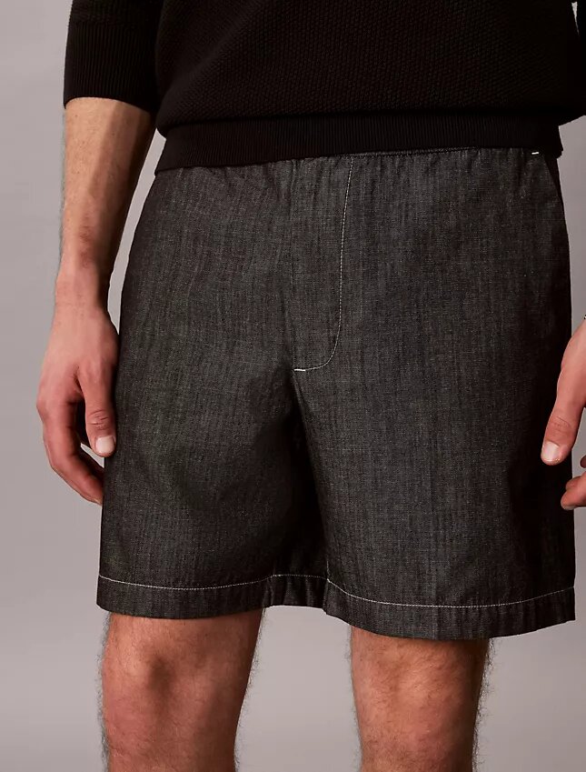 Chambray Straight 7″ Pull-On-Shorts Chambray Straight 7″ Pull-On-Shorts