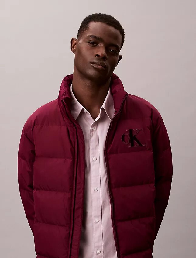 Chenille-Monogram-Daunenjacke Chenille-Monogram-Daunenjacke