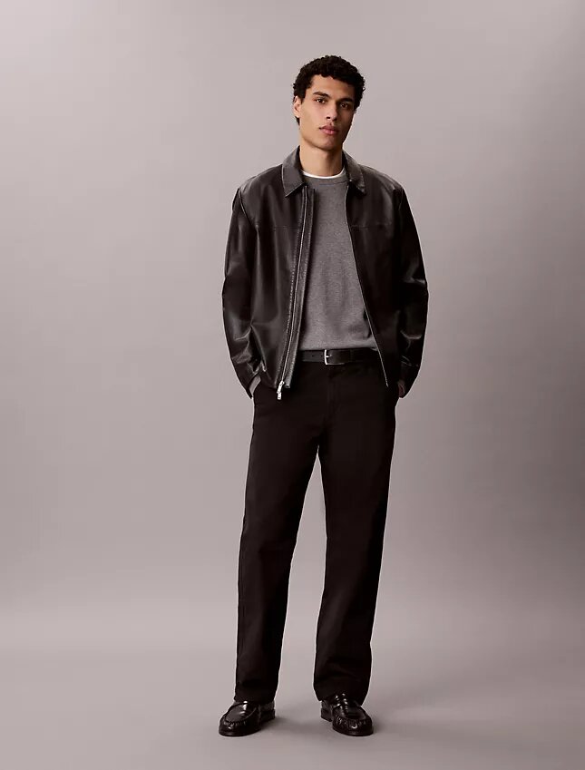 Chino-Hose aus Cotton Stretch 90S Straight mit geradem Bein Chino-Hose aus Cotton Stretch 90S Straight mit geradem Bein