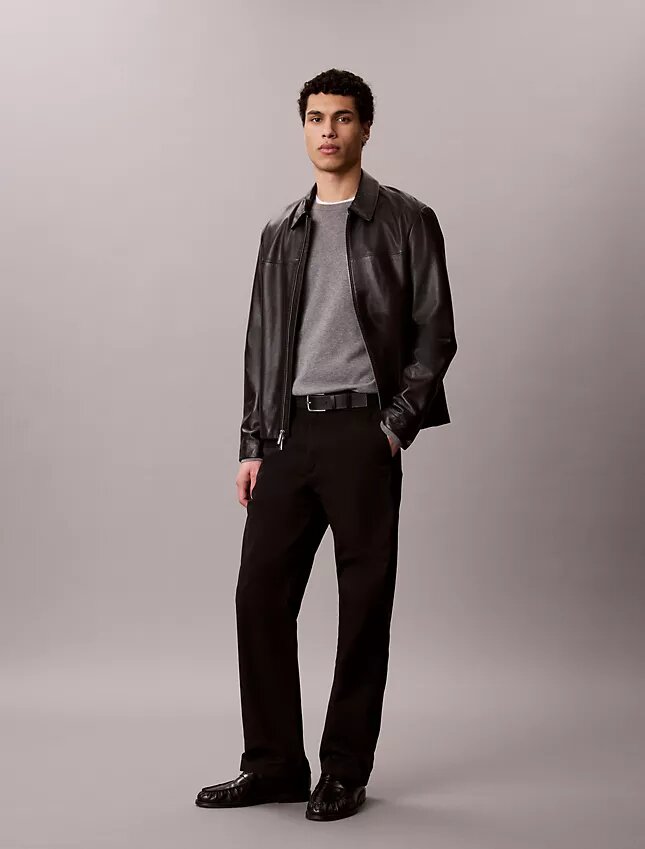 Chino-Hose aus Cotton Stretch 90S Straight mit geradem Bein Chino-Hose aus Cotton Stretch 90S Straight mit geradem Bein