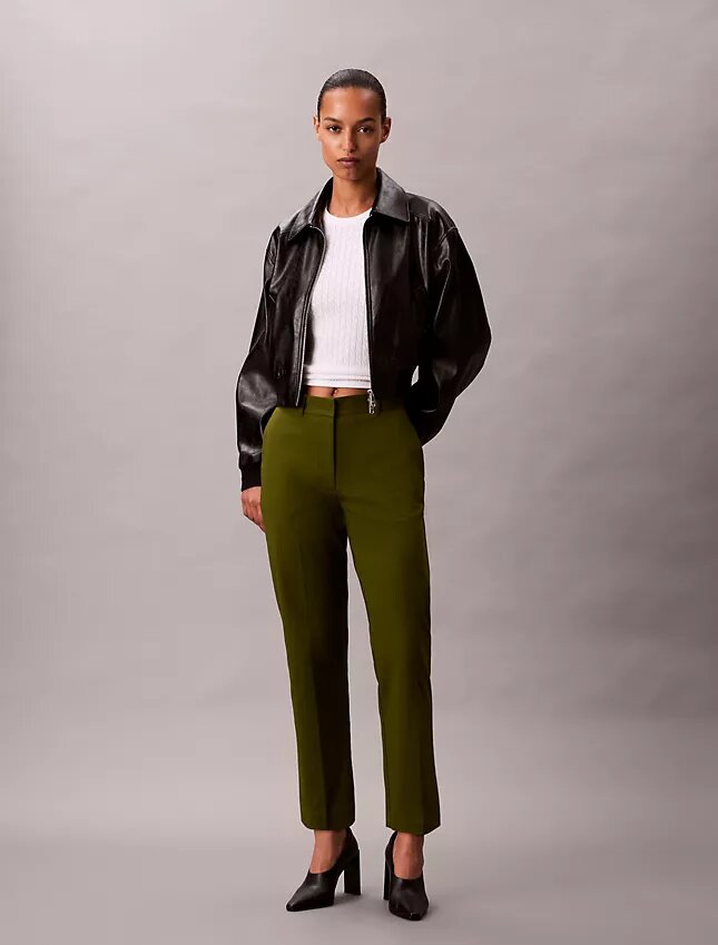 Chino-Hose aus Cotton Stretch mit geradem Schnitt Chino-Hose aus Cotton Stretch mit geradem Schnitt