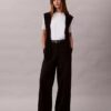 Chino-Hose aus Cotton Stretch mit weitem Bein Chino-Hose aus Cotton Stretch mit weitem Bein