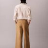 Chino-Hose mit weitem Bein und verkürztem Schnitt