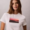 City Sunset Logo-Grafik Klassisches T-Shirt City Sunset Logo-Grafik Klassisches T-Shirt