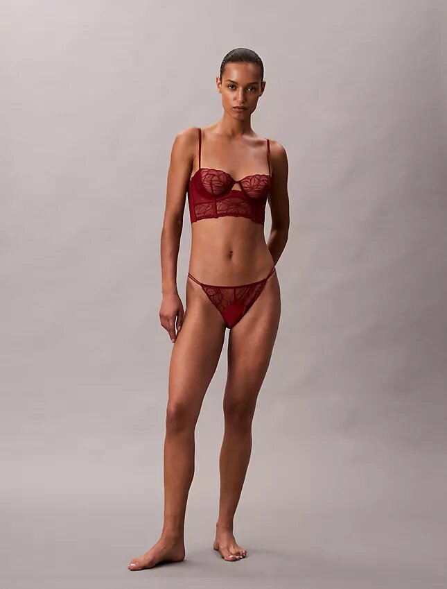CK Black Bikini mit Blumen-Spitze CK Black Bikini mit Blumen-Spitze