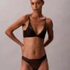 CK Black Floral Lace Leicht gefütterter Plunge-BH CK Black Floral Lace Leicht gefütterter Plunge-BH