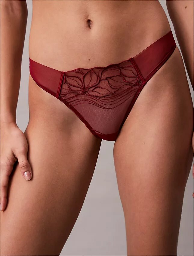 CK Black Floral Lace Thong CK Black Floral Lace Thong