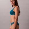 CK Black Geo Lace Leicht gefütterter Plunge-BH