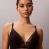 CK Black Geo Lace Leicht gefütterter Triangel-BH CK Black Geo Lace Leicht gefütterter Triangel-BH