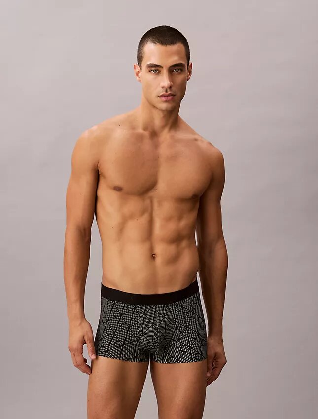 CK Black Print Low Rise Trunk CK Black Print Low Rise Trunk