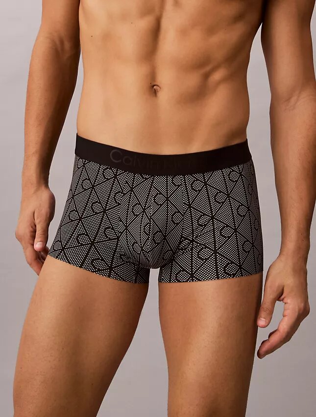 CK Black Print Low Rise Trunk CK Black Print Low Rise Trunk