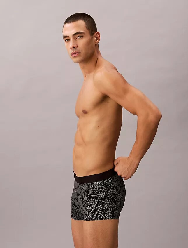 CK Black Print Low Rise Trunk CK Black Print Low Rise Trunk
