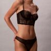 CK Black Thong mit floraler Spitze CK Black Thong mit floraler Spitze