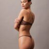 CK Black Thong mit floraler Spitze CK Black Thong mit floraler Spitze