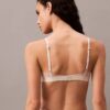 CK Black Unlined Balconette-BH mit floraler Spitze CK Black Unlined Balconette-BH mit floraler Spitze