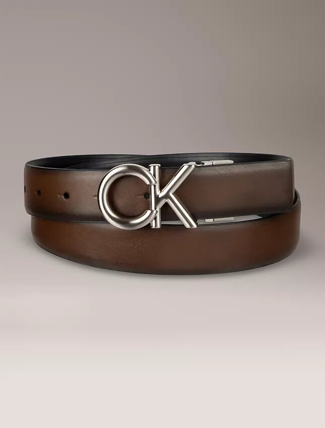 Ck-Logo-Plakette Wendbarer Anzuggürtel Ck-Logo-Plakette Wendbarer Anzuggürtel
