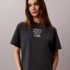 CK Ny T-Shirt mit Fotodruck und geradem Schnitt CK Ny T-Shirt mit Fotodruck und geradem Schnitt