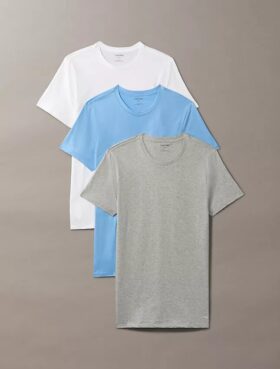 Cotton Classics 3er-Pack T-Shirt mit Rundhalsausschnitt in klassischer Passform