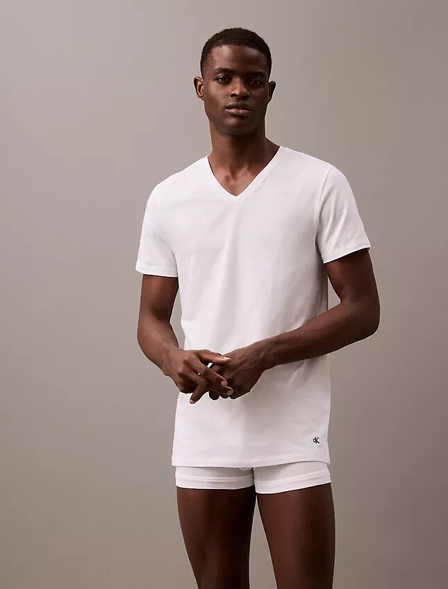 Cotton Classics 3er-Pack T-Shirt mit V-Ausschnitt in klassischer Passform Cotton Classics 3er-Pack T-Shirt mit V-Ausschnitt in klassischer Passform