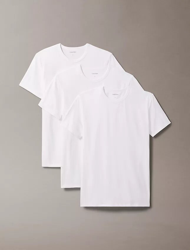 Cotton Stretch 3er-Pack Slim-Fit-T-Shirt mit Rundhalsausschnitt Cotton Stretch 3er-Pack Slim-Fit-T-Shirt mit Rundhalsausschnitt