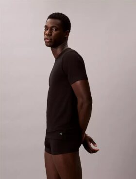 Cotton Stretch 3er-Pack Slim-Fit-T-Shirt mit Rundhalsausschnitt