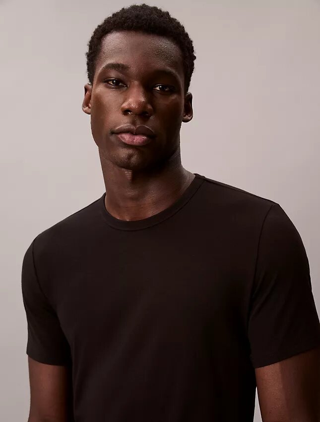 Cotton Stretch 3er-Pack Slim-Fit-T-Shirt mit Rundhalsausschnitt Cotton Stretch 3er-Pack Slim-Fit-T-Shirt mit Rundhalsausschnitt