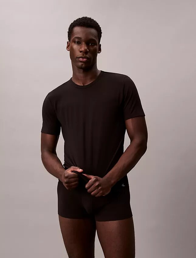 Cotton Stretch 3er-Pack Slim-Fit-T-Shirt mit Rundhalsausschnitt Cotton Stretch 3er-Pack Slim-Fit-T-Shirt mit Rundhalsausschnitt