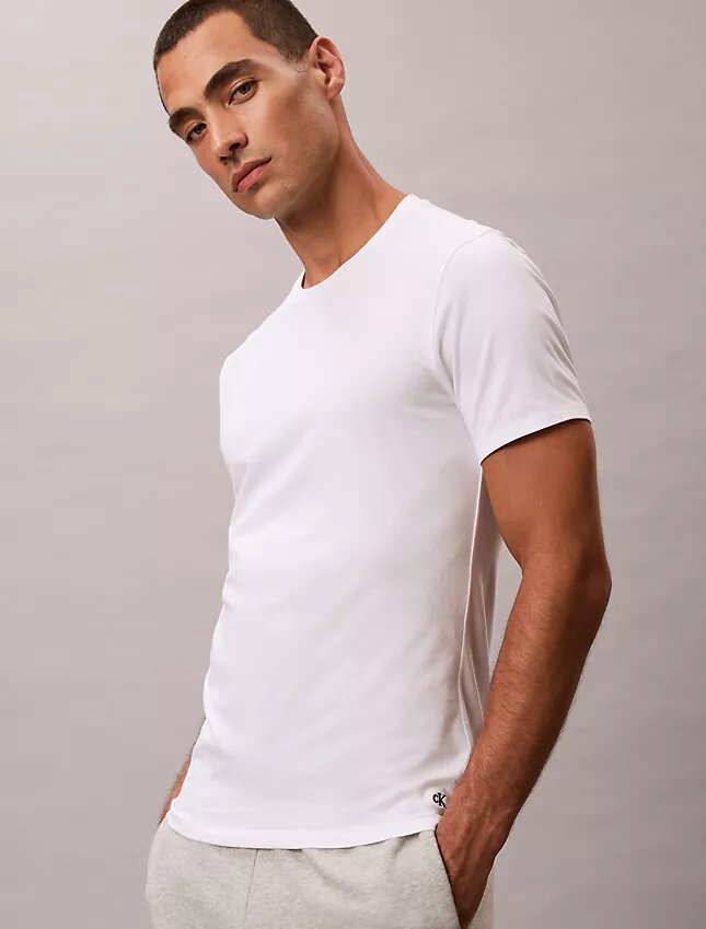 Cotton Stretch 3er-Pack Slim-Fit-T-Shirt mit Rundhalsausschnitt Cotton Stretch 3er-Pack Slim-Fit-T-Shirt mit Rundhalsausschnitt