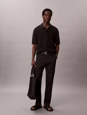 Cotton Stretch-Hose mit geradem Schnitt