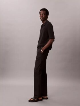 Cotton Stretch-Hose mit geradem Schnitt