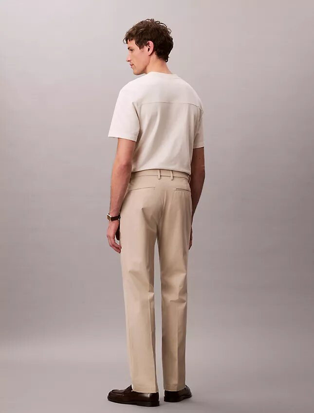 Cotton Stretch-Hose mit geradem Schnitt Cotton Stretch-Hose mit geradem Schnitt