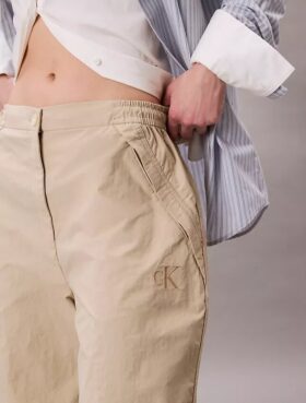 Crinkle-Nylon-Fallschirm-Hose