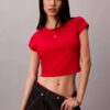 Crop-T-Shirt mit Neujahrs-Emblem Crop-T-Shirt mit Neujahrs-Emblem