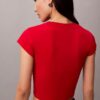 Crop-T-Shirt mit Neujahrs-Emblem Crop-T-Shirt mit Neujahrs-Emblem
