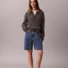 Denim-Bermudashorts