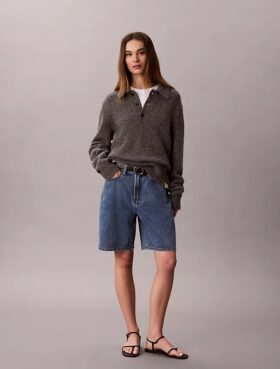 Denim-Bermudashorts