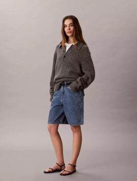 Denim-Bermudashorts
