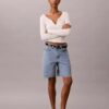 Denim-Bermudashorts