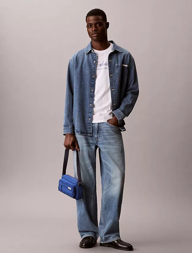 Denim-Kameratasche Denim-Kameratasche