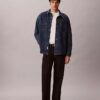 Denim-Overshirt mit durchgehendem Monogram im 90er-Jahre-Stil