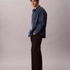 Denim-Overshirt mit durchgehendem Monogram im 90er-Jahre-Stil