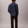 Denim-Overshirt mit durchgehendem Monogram im 90er-Jahre-Stil