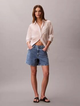 Denim-Shorts in A-Linie