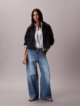 Denim-Windjacke