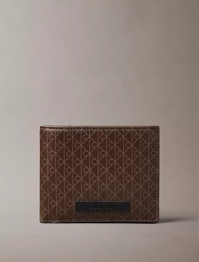 Durchgehend mit Emblem-Logo bedruckte Geldbörse mit Münzfach Durchgehend mit Emblem-Logo bedruckte Geldbörse mit Münzfach