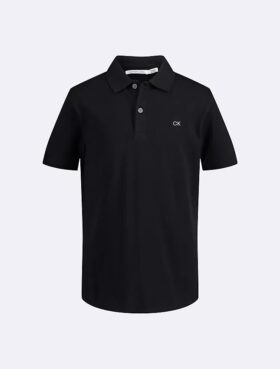 Einfarbiges Micro-Piqué-Poloshirt für Jungen